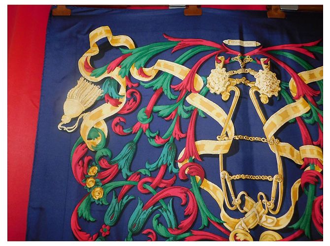 Hermès "Le Mors à la Connétable" silk square - view 6