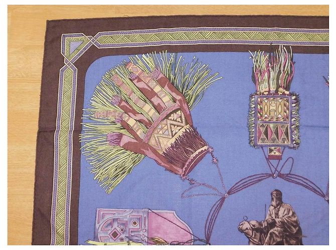 Hermès Seiden- und Kaschmir-Carré - Ansicht 6