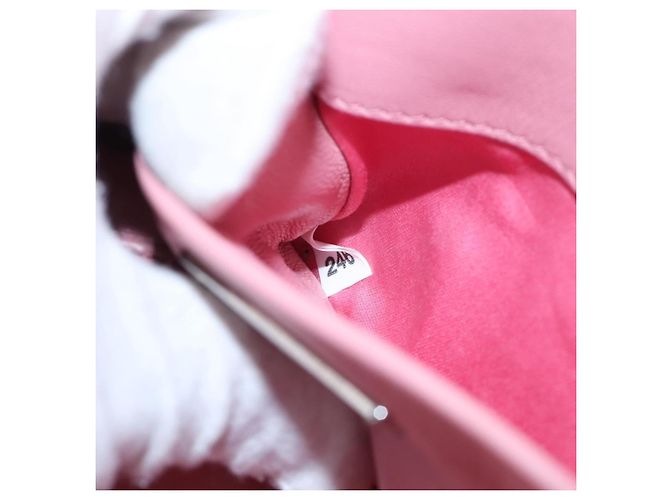 Miu Miu Crystal Convertible Top Handle Matelasse Leather Small Rosa - vista 7