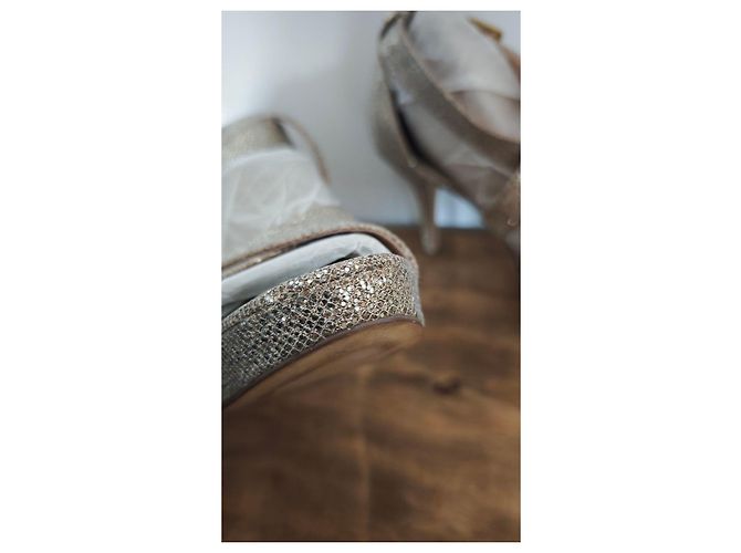 Sandali con tacco Michael Kors dorati glitterati - vista 4
