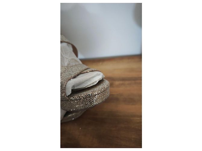 Sandali con tacco Michael Kors dorati glitterati - vista 6