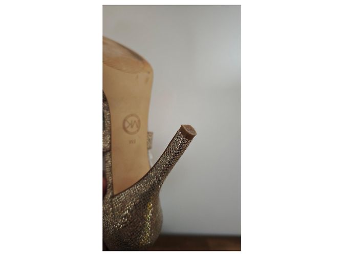 Sandali con tacco Michael Kors dorati glitterati - vista 9