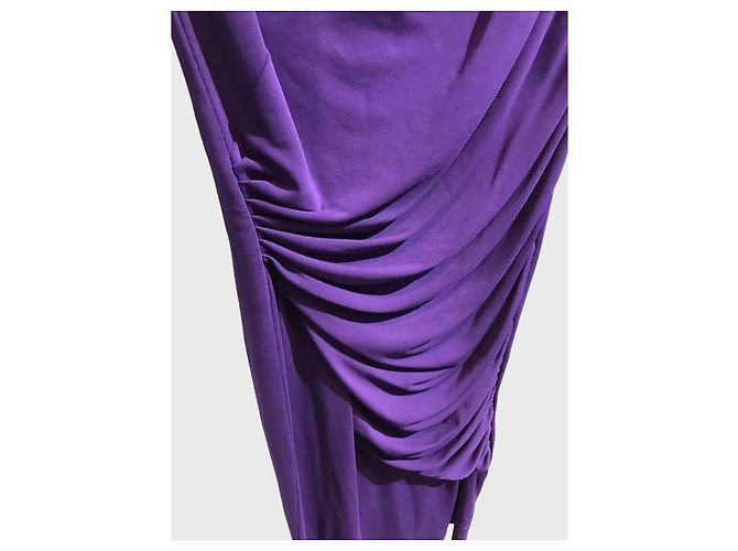 Vestido Leonard Morado de Viscosa Talla L Púrpura - vista 3