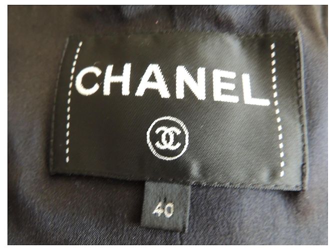 Chanel Cappotto Tweed Cashmere Nero Bianco - vista 7
