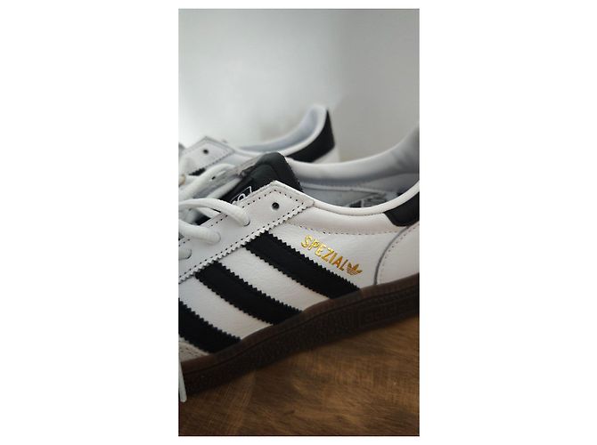 Sneakers Adidas Handball Spezial Bianco e Nero - vista 2