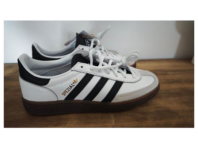 Sneakers Adidas Handball Spezial Bianco e Nero - vista 5