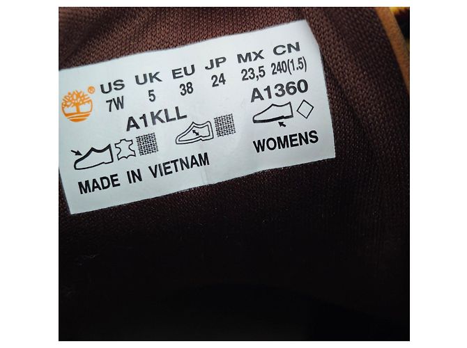 Stivali Timberland da Donna in Pelle Gialla - vista 10
