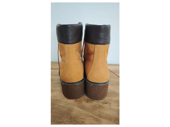 Stivali Timberland da Donna in Pelle Gialla - vista 4