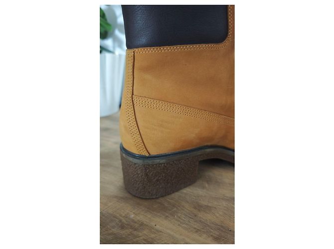 Stivali Timberland da Donna in Pelle Gialla - vista 6