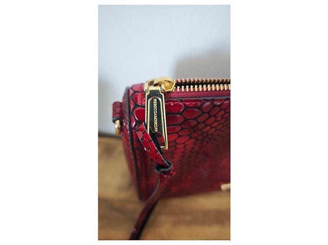 Borsa a tracolla Rebecca Minkoff in pelle rossa effetto serpente - vista 3
