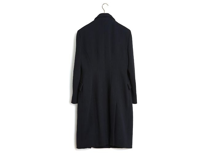 Abrigo Bar Christian Dior Crepe de Lana Negro - vista 5