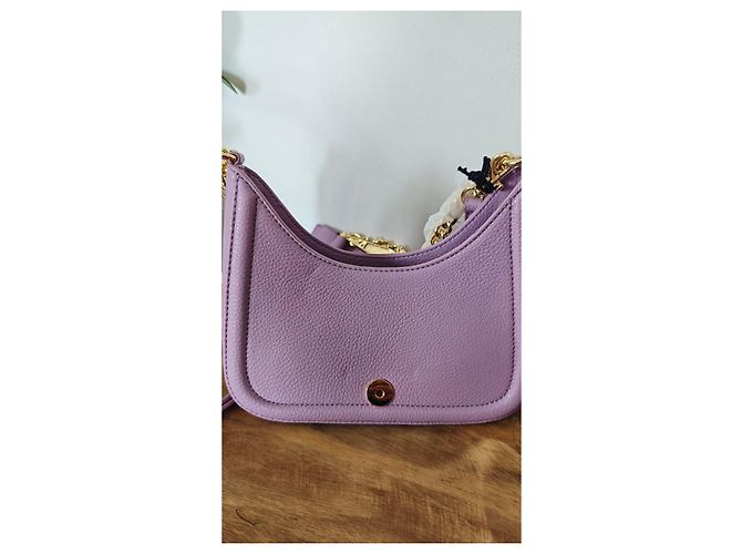 Borsa a tracolla Versace Jeans Couture in pelle lavanda - vista 11