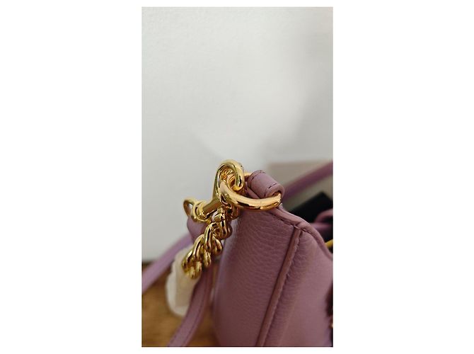 Borsa a tracolla Versace Jeans Couture in pelle lavanda - vista 3