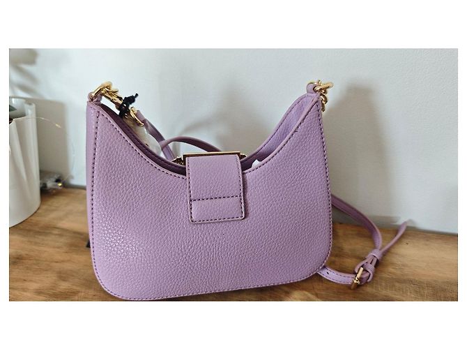 Borsa a tracolla Versace Jeans Couture in pelle lavanda - vista 5