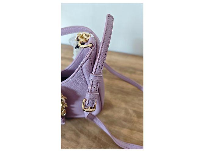 Borsa a tracolla Versace Jeans Couture in pelle lavanda - vista 8