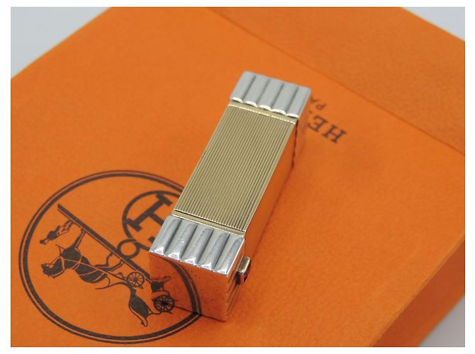 Hermès Porta Rossetto Art Deco Oro e Argento D'oro - vista 4