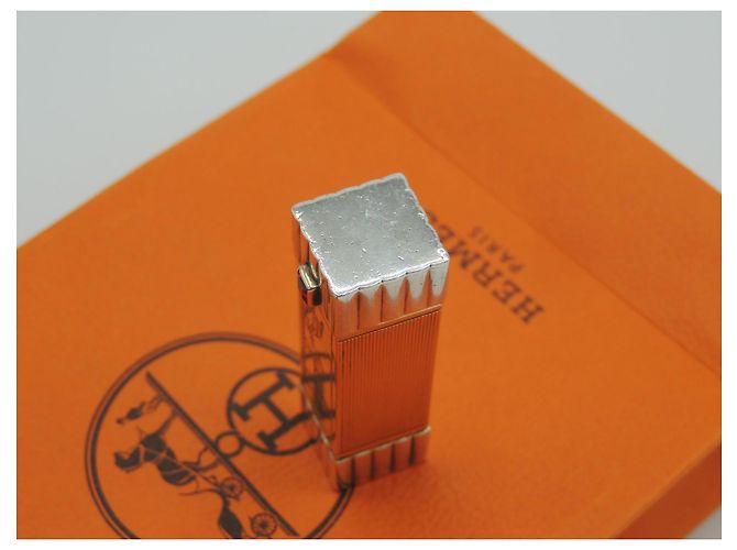 Hermès Porta Rossetto Art Deco Oro e Argento D'oro - vista 6