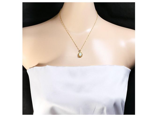 Autre Marque Collana in oro giallo 18K con opale - vista 6