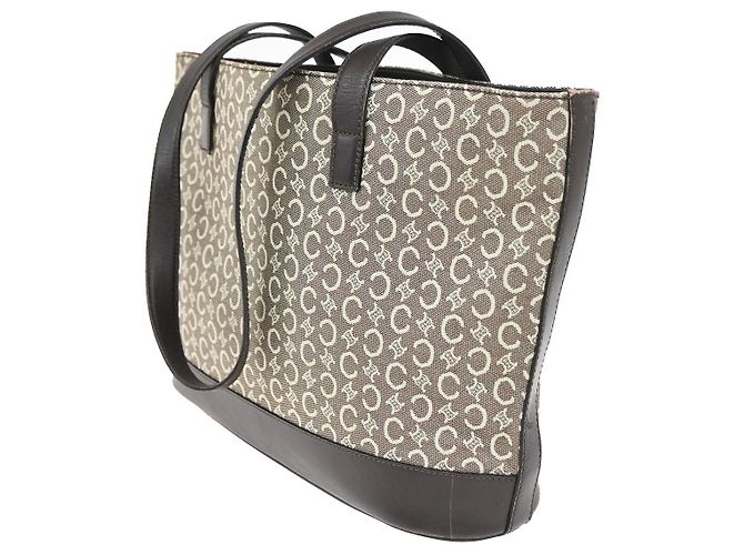 Céline Celine Vintage Macadam Shopper Coated Canvas Medium - view 4