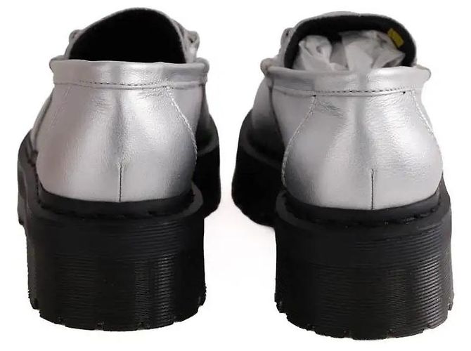 Mocassini Dr. Martens in pelle argento - vista 2