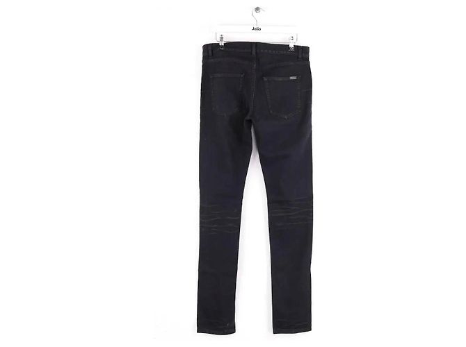 Autre Marque Vaqueros rectos negros Saint Laurent - vista 3