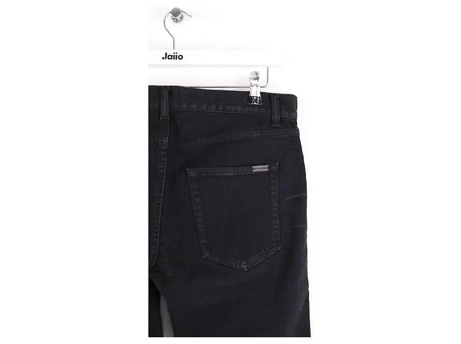 Autre Marque Vaqueros rectos negros Saint Laurent - vista 4
