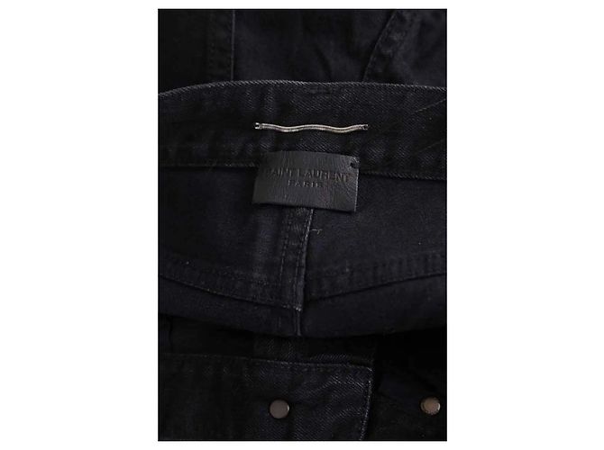 Autre Marque Vaqueros rectos negros Saint Laurent - vista 5