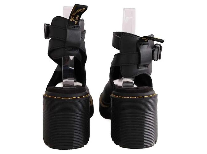 Mules Dr. Martens in pelle nera Nero - vista 2