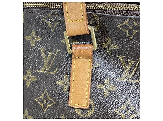 Bolso Cabas Mezzo Monogram Louis Vuitton Castaño - vista 12