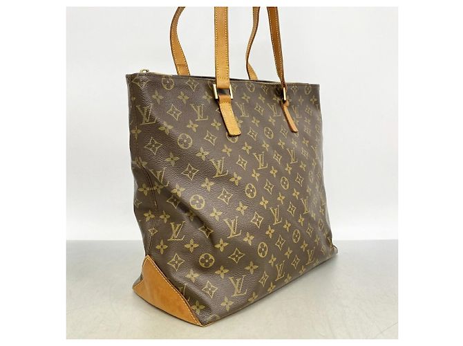 Bolso Cabas Mezzo Monogram Louis Vuitton Castaño - vista 2