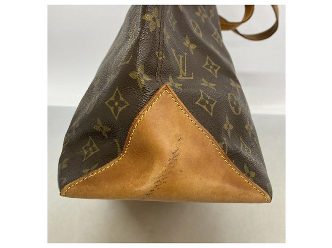 Bolso Cabas Mezzo Monogram Louis Vuitton Castaño - vista 7