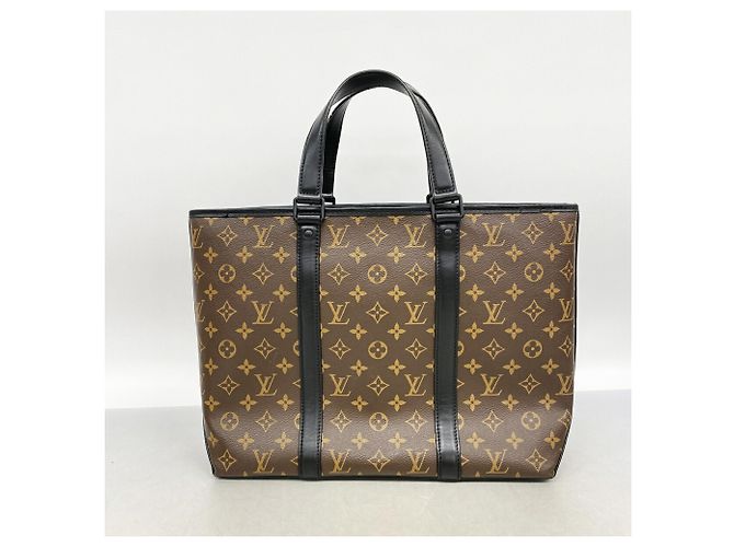 Louis Vuitton Monogram Macassar Weekend Tote PM Marron - vue 10