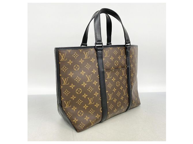 Louis Vuitton Monogram Macassar Weekend Tote PM Marron - vue 2