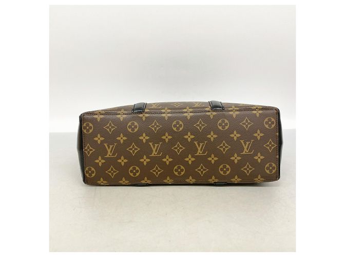 Louis Vuitton Monogram Macassar Weekend Tote PM Marron - vue 3