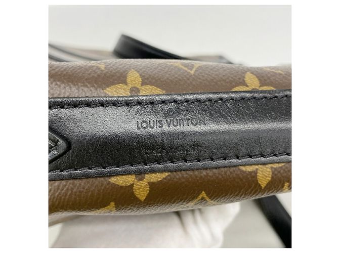 Louis Vuitton Monogram Macassar Weekend Tote PM Marron - vue 5
