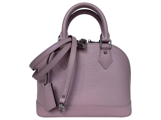 Borsa Louis Vuitton Alma BB Pelle Epi Rose Ballerine - vista 11