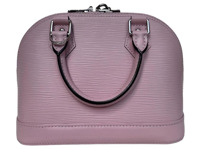 Borsa Louis Vuitton Alma BB Pelle Epi Rose Ballerine - vista 13