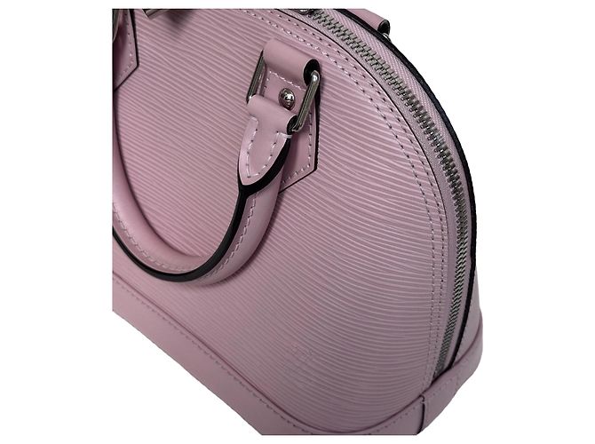 Borsa Louis Vuitton Alma BB Pelle Epi Rose Ballerine - vista 4
