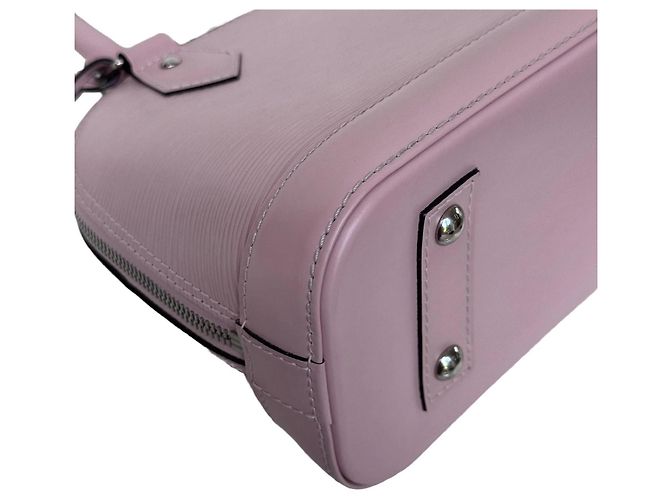 Borsa Louis Vuitton Alma BB Pelle Epi Rose Ballerine - vista 7