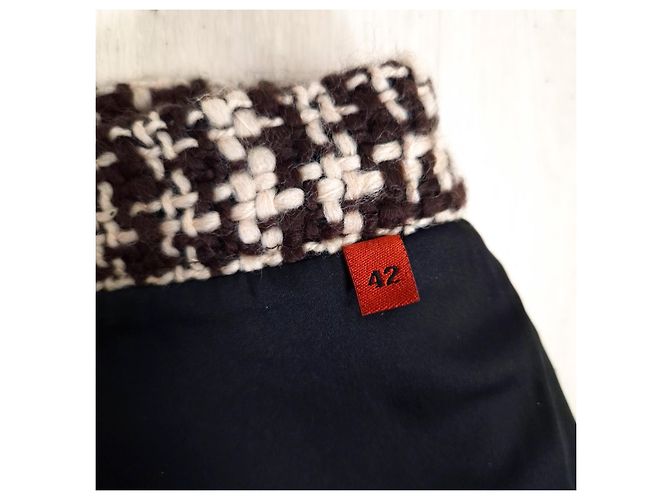 Missoni Brauner Wollrock mit Glen-Check - Ansicht 6