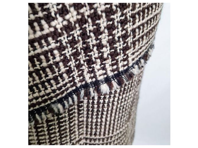 Missoni Brauner Wollrock mit Glen-Check - Ansicht 9