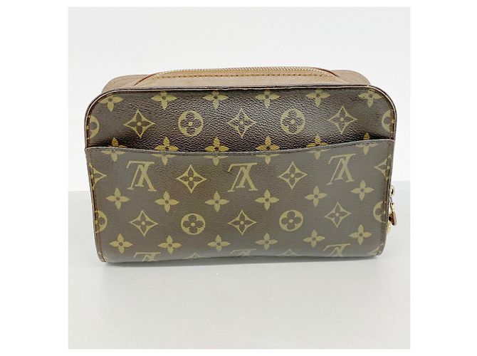 Sac pochette Louis Vuitton Monogram Orsay Marron - vue 12