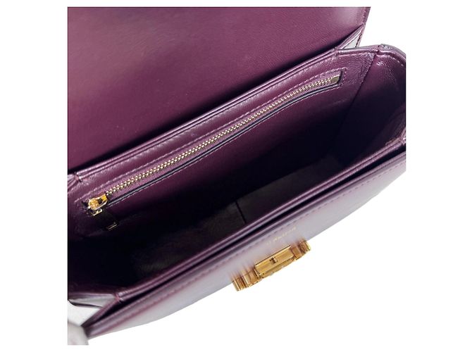 Céline Celine Triomphe Schultertasche Burgund - Ansicht 10