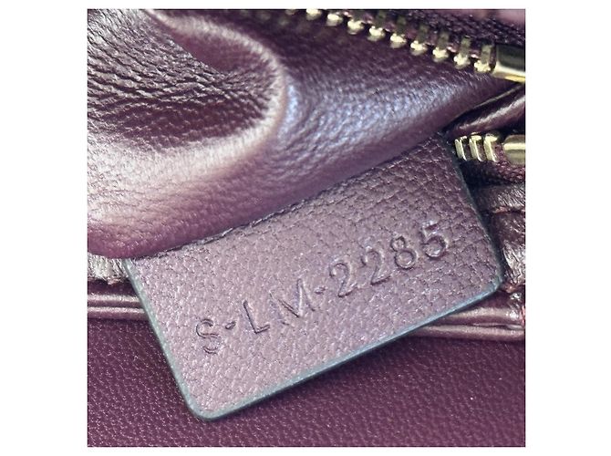 Céline Celine Triomphe Schultertasche Burgund - Ansicht 11