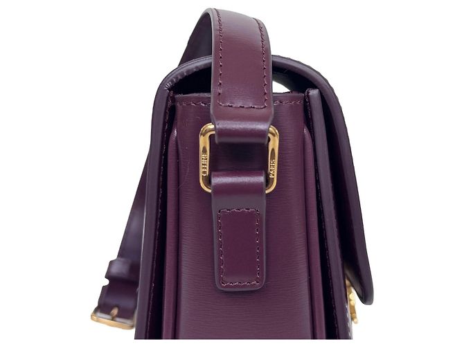 Céline Celine Triomphe Schultertasche Burgund - Ansicht 5