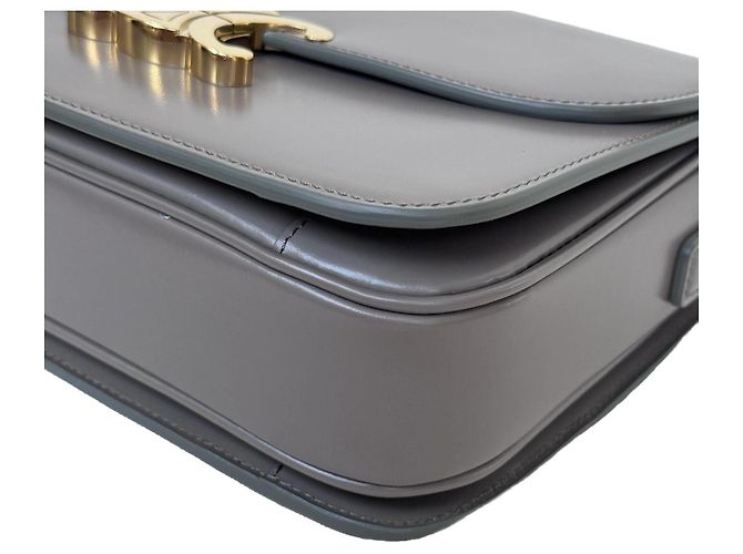 Céline Sac à main Celine Triomphe Medium Pebble - vue 12