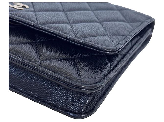 Chanel Wallet on Chain WOC Black Caviar Champagne Gold Hardware - view 14