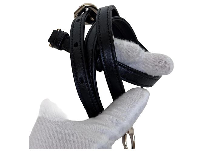 Borsa Dior Lady Dior Micro in Pelle d'Agnello Nera - vista 5