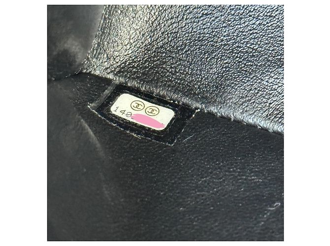 Timeless Bolsa Chanel Classic Double Flap Medium Couro Caviar Preto - vista 15