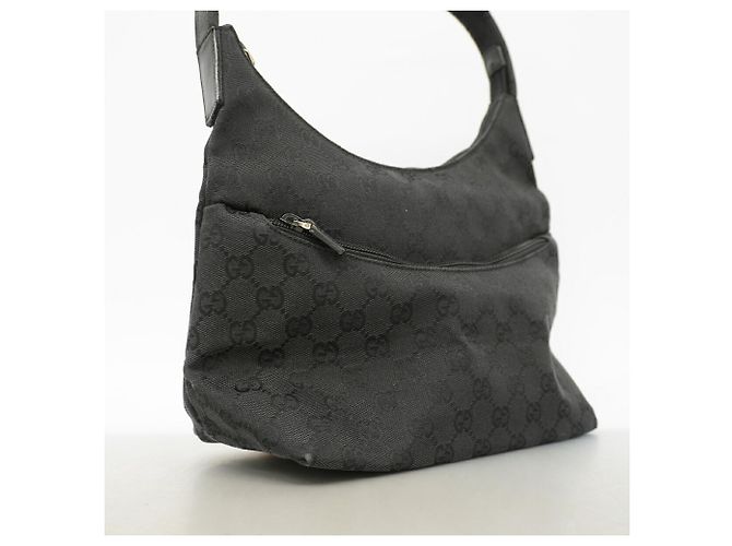Borsa a tracolla Gucci in tela GG nera - vista 2